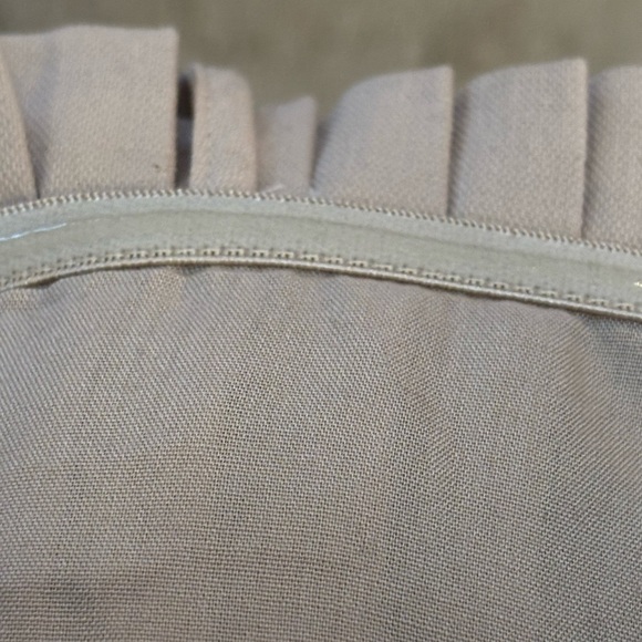 MABLE LOVE ECRU RAYON PLEATED BEIGE SUMMER BEACH TAN TUBE TOP SIZE MED NWT - Picture 8 of 14